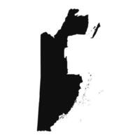 astratto silhouette belize semplice carta geografica vettore