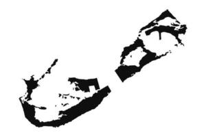 astratto silhouette bermuda semplice carta geografica vettore