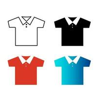 astratto polo camicia silhouette illustrazione vettore