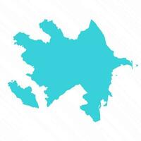 vettore semplice carta geografica di azerbaijan nazione