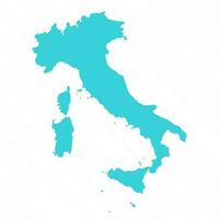 vettore semplice carta geografica di Italia nazione