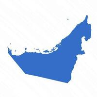 vettore semplice carta geografica di unito arabo Emirates nazione