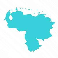 vettore semplice carta geografica di Venezuela nazione