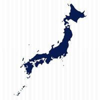 piatto semplice Giappone vettore carta geografica