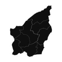 astratto san Marino silhouette dettagliato carta geografica vettore