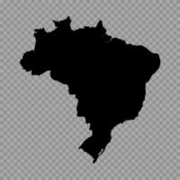 trasparente sfondo brasile semplice carta geografica vettore