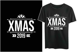 Natale logo design per t camicie vettore