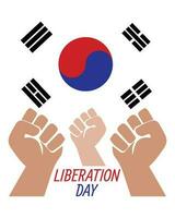 disegno, io amore Sud Corea, Sud Corea bandiera, bandiera colori, cuore, testo, tipografia. indipendenza giorno, nazionale giorno, vettore, modello, creativo progettazione, vacanza, nazionale liberazione giorno, 15 agosto, Seoul vettore