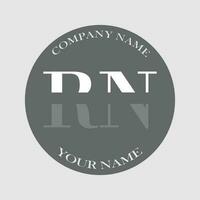 iniziale rn logo lettera monogramma lusso mano disegnato vettore