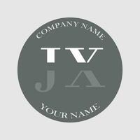 iniziale jx logo lettera monogramma lusso mano disegnato vettore