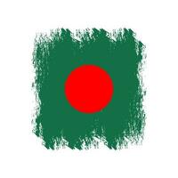 bangladesh bandiera con spazzola colpi vettore illustrazione, bangladesh bandiera spazzola vettore