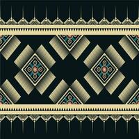 geometrico etnico modello design per asiatico tessuto , vestiario, tessuto, batik, maglieria, ricamo, ikkat, pixel modello. vettore