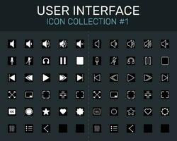 impostato di icona collezione utente interfaccia icone per mobile e ragnatela eps vettore illustrazione