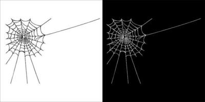 illustrazione, vettore grafico di ragno icona, nel nero e bianca, con trasparente sfondo