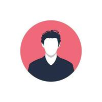profilo Immagine di uomo avatar per sociale reti con metà cerchio. moda vettore. luminosa vettore illustrazione nel di moda stile.