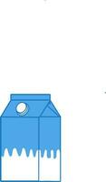 fresco latte cartone animato vettore illustrazione. in forma per cibo e bevanda attività commerciale scopo.