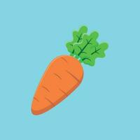 carino carota verdura cartone animato vettore icona illustrazione cibo natura icona concetto per ragazzo vitamina isolato