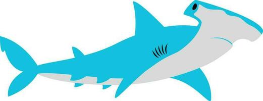 squalo. cartone animato oceano pesce carattere. comico squali emozioni. squalo pesce mascotte. squali per bambino, bambini e famiglia. vettore illustrazione isolato