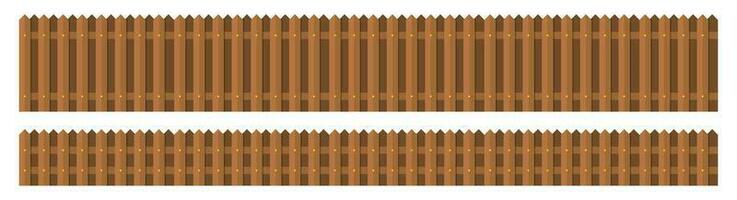 di legno recinto nel piatto stile vettore illustrazione isolato su bianca