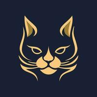 gatto logo illustrazione vettore design