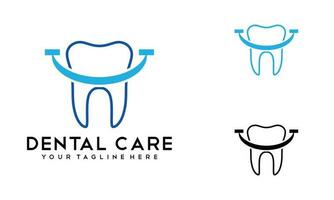 dentale cura logo pasticciare illustrazione vettore. dentista logotipo icona illustrazione concetto. vettore