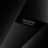 Forma elegante di linee geometriche su un vettore sfondo nero