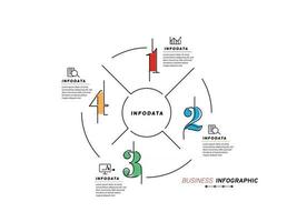 elementi di design di infografica aziendale moderna infochart marketing grafico e grafici diagrammi a barre vettore