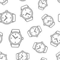 orologio orologio senza soluzione di continuità modello sfondo. attività commerciale piatto vettore illustrazione. orologio cartello simbolo modello.