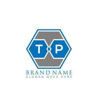 tp creativo minimalista lettera logo. tp unico moderno piatto astratto vettore lettera logo design.