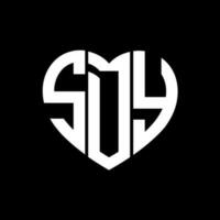 sd creativo amore forma monogramma lettera logo. sd unico moderno piatto astratto vettore lettera logo design.