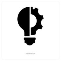 innovazione e idea icona concetto vettore