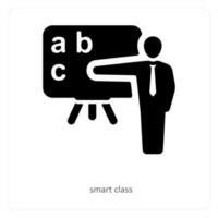 inteligente classe e presentazione icona concetto vettore