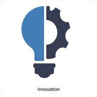 innovazione e idea icona concetto vettore