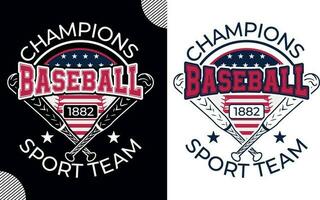 campioni baseball 1882 sport squadra, t camicia design vettore