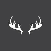 cervo corna logo modello illustrazione design vettore