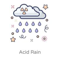 pioggia acida nucleare vettore