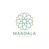 mandala logo modello, circolare modello nel modulo di mandala. orientale modello, vettore illustrazione. Islam, Arabo, indiano, Turco, Pakistan, Cinese, ottomano motivi