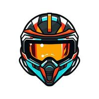 motocross logo casco vettore clip arte illustrazione
