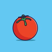 pomodoro verdura cartone animato vettore icona illustrazione cibo natura icona concetto vettore