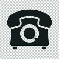 Telefono vettore icona. vecchio Vintage ▾ telefono simbolo illustrazione.