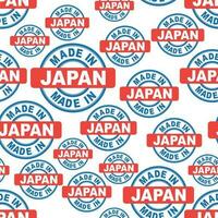 fatto nel Giappone senza soluzione di continuità modello sfondo icona. piatto vettore illustrazione. Giappone cartello simbolo modello.