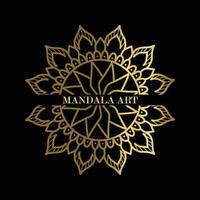 lusso mandala sfondo con d'oro arabesco modello Arabo islamico est stile. Ramadan stile decorativo mandala. mandala per Stampa, manifesto, coperchio, opuscolo, volantino, striscione. vettore