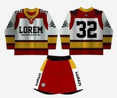 sublimazione hockey maglia modello vettore