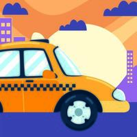 taxi per il trasporto urbano vettore