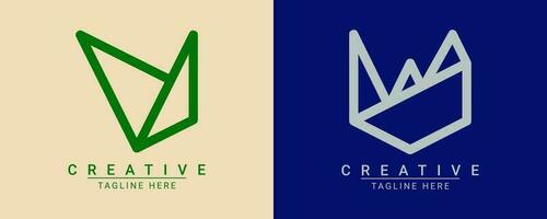 moderno creativo minimalista logo design. vettore