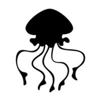 Medusa icona vettore. mare vita illustrazione cartello. oceano simbolo o logo. vettore