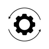 automatizzato sistema icona vettore. funzione impostazioni illustrazione cartello. modificabile simbolo. sviluppo logo. vettore