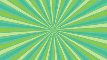 astratto sunburst verde modello sfondo per moderno grafico design elemento. splendente raggio cartone animato con colorato per sito web bandiera sfondo e manifesto carta decorazione vettore