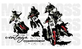 campionato motocross Immagine astratto vettore design