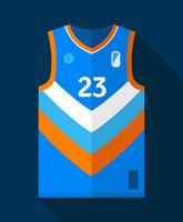 Maglia da basket Mockup vettore